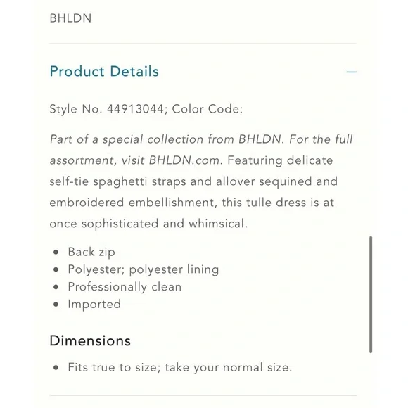 NWT BHLDN Adrianna Papell Faye Dress Size 6 - Picture 5 of 16